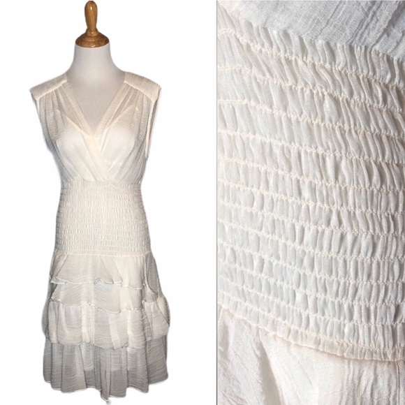 Nanette Lepore Dresses & Skirts - Nanette Lepore Gauzy White Goddess Dress 4